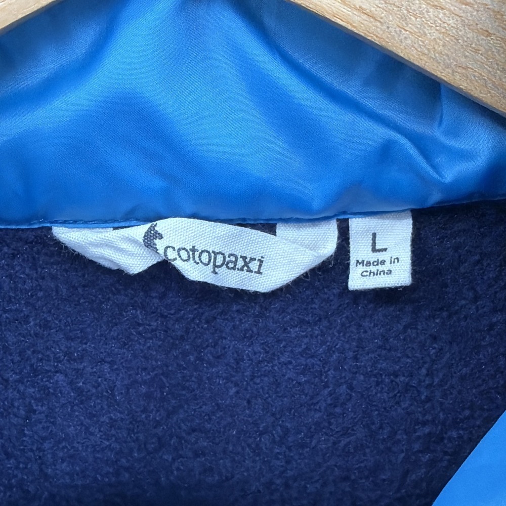 COTOPAXI Teca Fleece Jacket Full Zip Men's Large Blue Hiking Camping Trail Multi - Picture 6 of 14